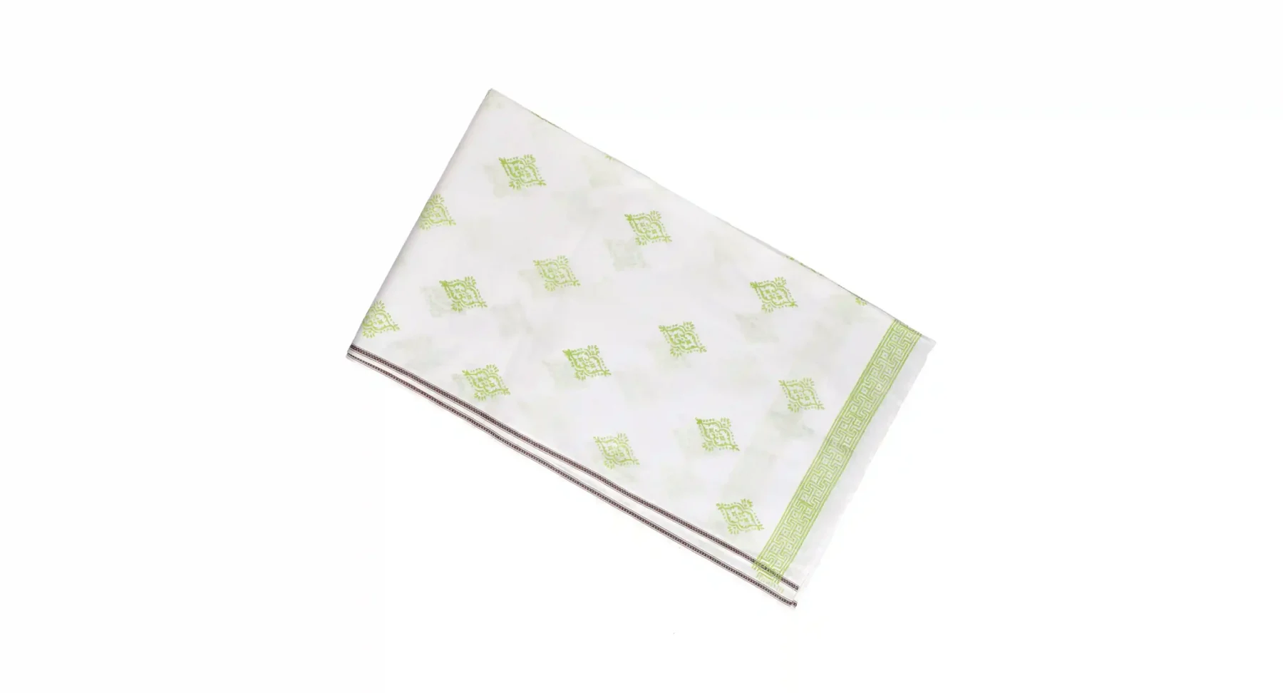 Green Geometric Table Runner