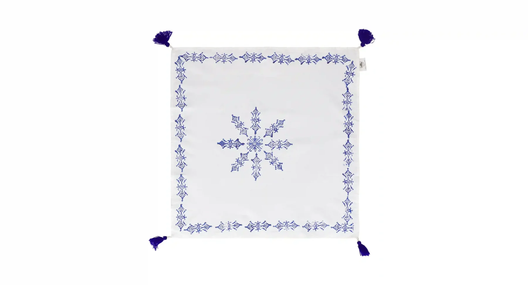 Blue Snowflake Decorative Square