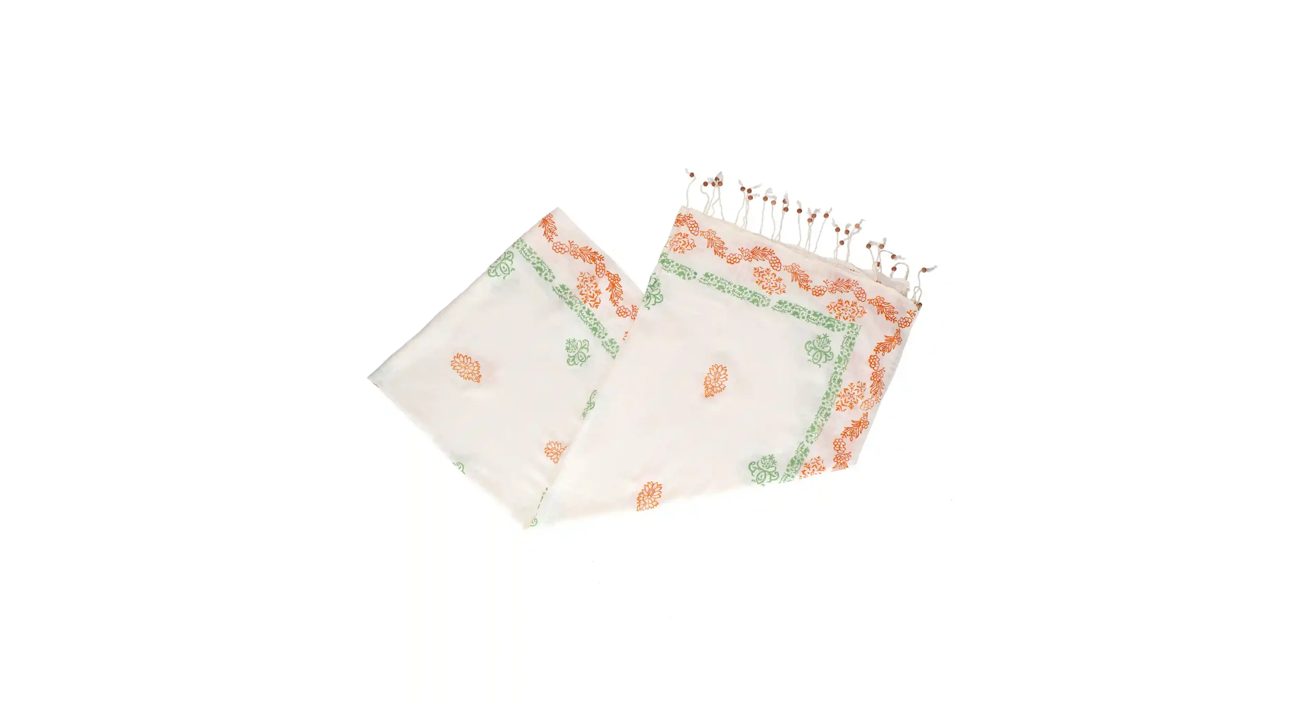 Beaded Floral Scarf - Image 2