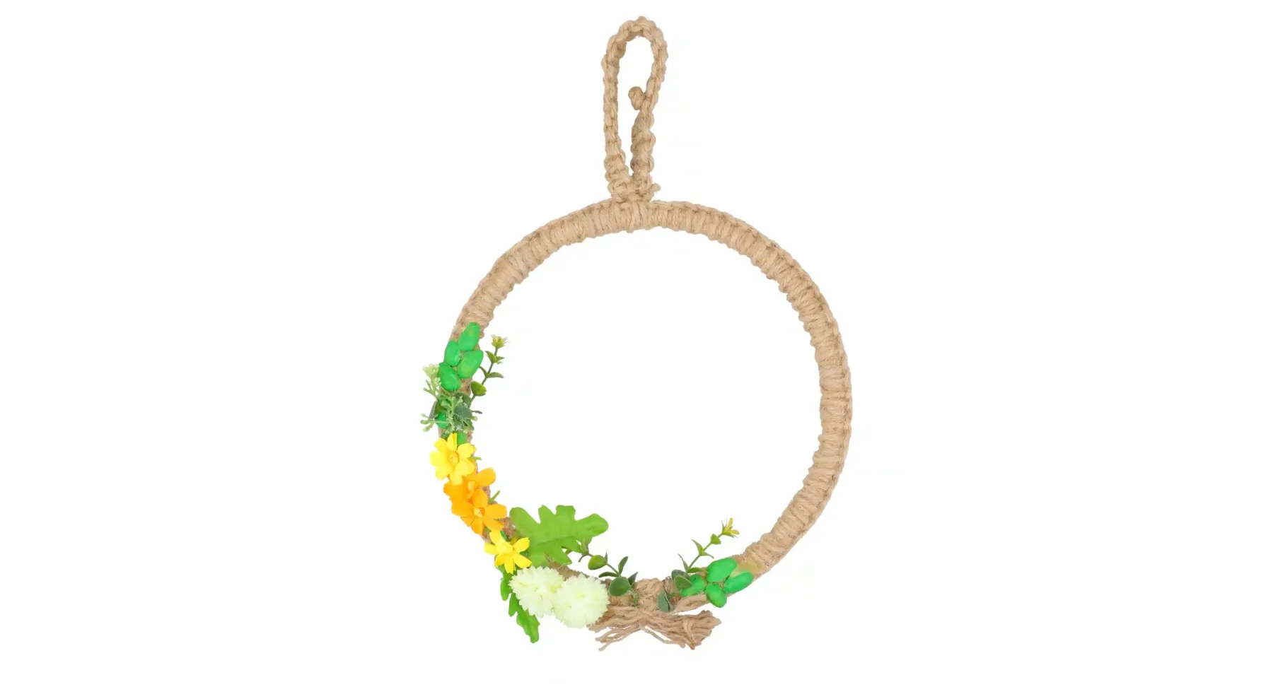 Jute Floral Hoop