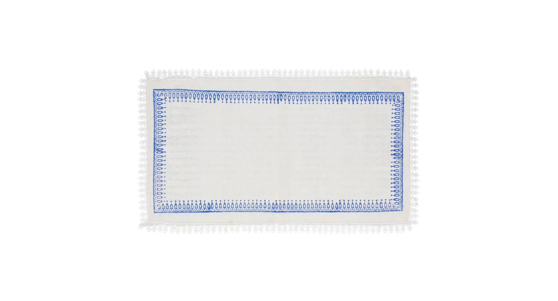Blue Border Table Runner