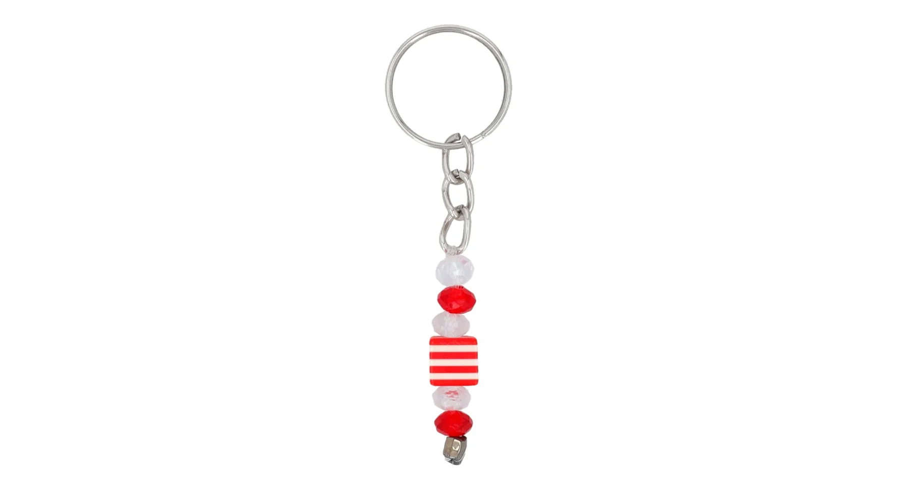 Candy Stripe Keychain